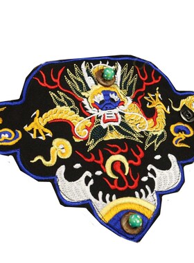 柯微丝 杨丽萍同款民族风复古文艺青年刺绣龙腾图案护手腕饰品 女