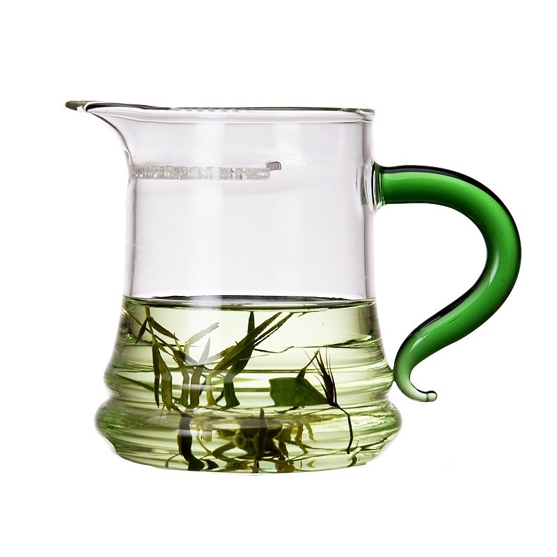 玻璃公道杯功夫茶杯泡茶杯分茶器透明茶海带茶漏茶滤加厚大码耐热