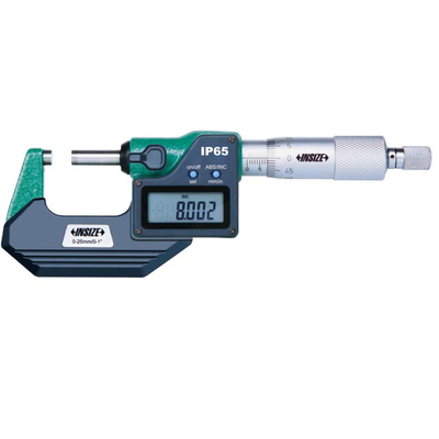 INSIZE/英示数显千分尺3108-25AC0-255075100125150175200mm IP65