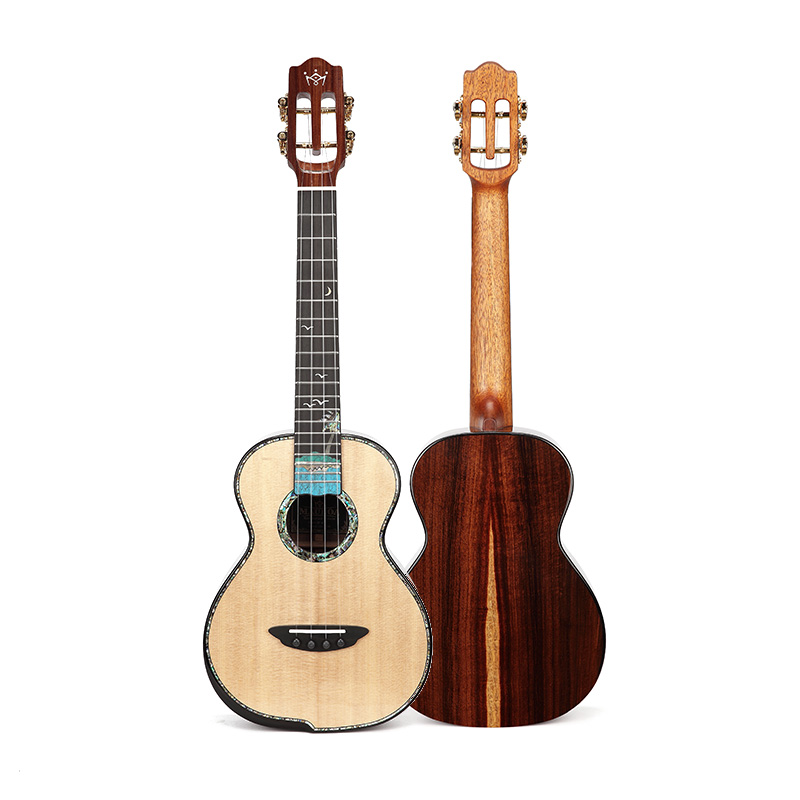 Mauloa TT-65云杉桑托斯木26寸T型古典演奏全單尤克里里 桃子魚仔