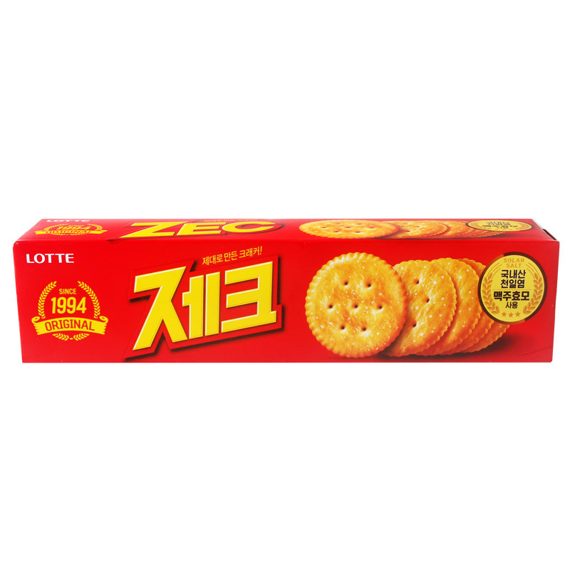 乐天韩国进口甜咸味早餐饼干
