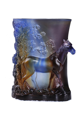 琉璃笔筒同学聚会送老师工艺礼品