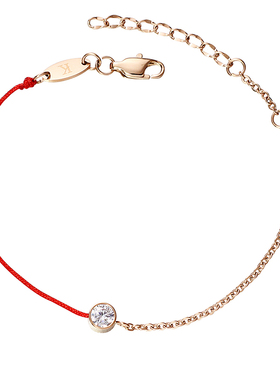 人气返场特馈单圆半红绳幸运手链