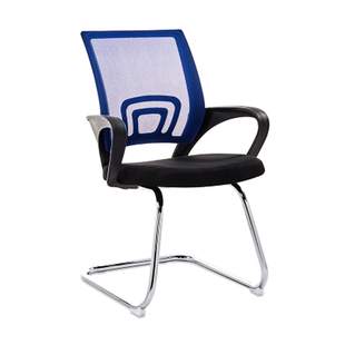 时尚电脑椅公司人体工学办公椅职员网布椅时尚职员椅转轮弓形椅