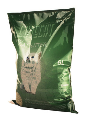 爱宠爱猫绿茶无粉尘植物豆腐猫砂