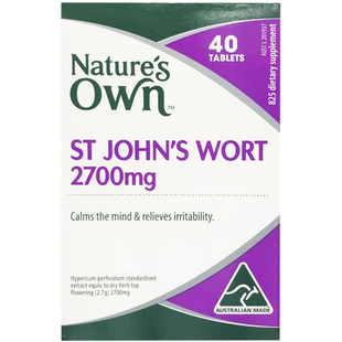 澳洲Natures Own圣约翰草情绪舒缓平衡烦躁轻度焦虑精神疲劳50片