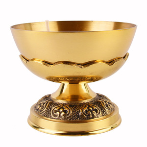 包邮 供灯 佛灯 纯铜大油灯 心经佛具 供佛铜碗油灯 佛堂佛具用品