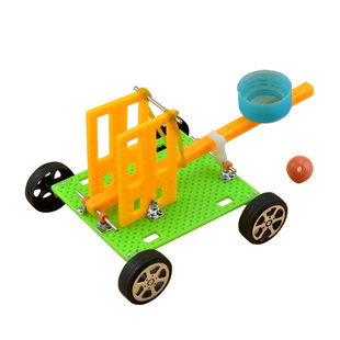 DIY科技小制作 特洛伊投石战车投石机攻城车儿童玩具科学手工材料