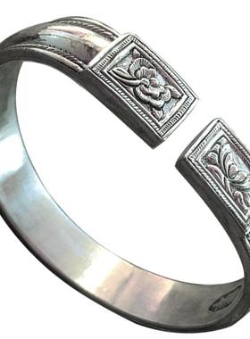 红银原创轨道复古中国风牡丹手镯