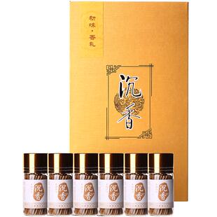 印香堂 老料醇香6瓶12克 芽庄沉香条插条丝沈香片料礼盒包装