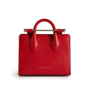 英国代购 Strathberry mc nano mini 手工金属杆牛皮斜挎包