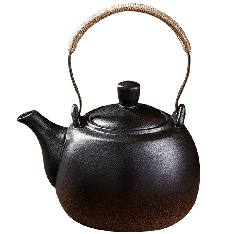 粗陶煮茶壶家用提梁电陶炉炭炉功夫泡茶黑茶烧水煮茶户外煤气明火