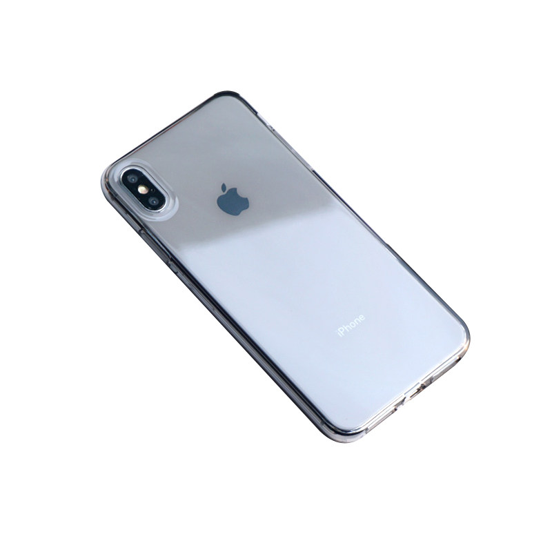 适用苹果iPhoneX手机壳XsMax硅胶套新se2简约7全包边8plus棱边Xr软壳