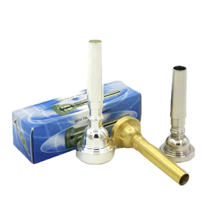 初学者学生党鼓号队青年号号嘴黄色/银色省力镀银镀金小号7C号嘴