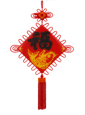 diy中国结客厅福字亚克力散珠