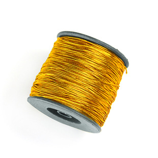 金色弹力线喜帖贺卡金葱挂绳烘焙包装婚庆金线吊牌松紧标签线桶装