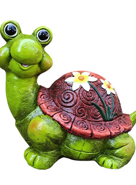 卡通风乌龟蜗牛园林布置装饰摆件