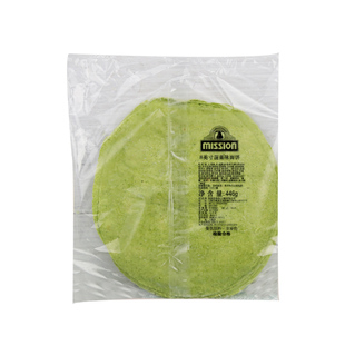 麦西恩 美之享 8寸菠菜饼12片/包 KFC墨西哥鸡肉卷饼皮 菠菜面饼