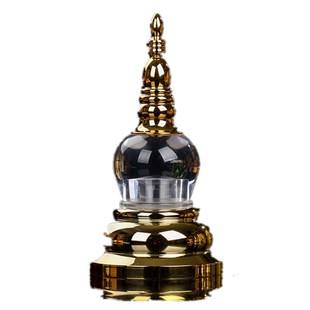 亚克力水晶舍利塔佛堂桌面佛塔摆件装藏供养甘露丸菩提塔大中小号