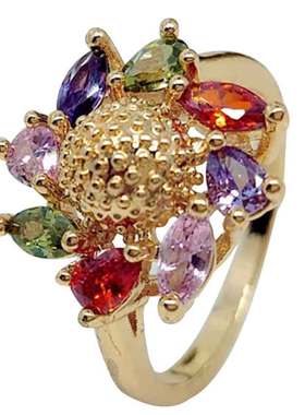 水晶向日葵韩国锆石学生手饰品