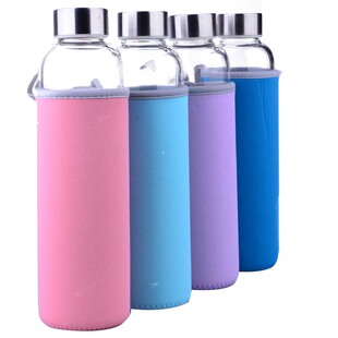 丰臣家玻璃杯 耐热便携车载水瓶 大容量个高硼硅男女士学生水杯子