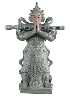 景德镇韦陀菩萨陶瓷摆件