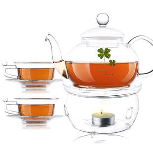 TAYOHYA多样屋正品 透明花茶壶 高硼硅耐热玻璃内胆茶隔冲泡茶壶