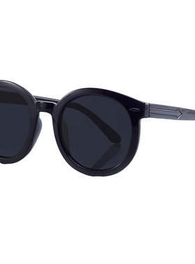 圆脸网红同款黑色嘻哈风太阳眼镜