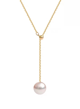 珍珠女18k真金转运珠无暇