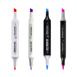 法卡勒官方专卖店单支马克笔第一代二代三代四代五代软头动漫设计手绘学生美术专用双头法克勒补充液自选单只