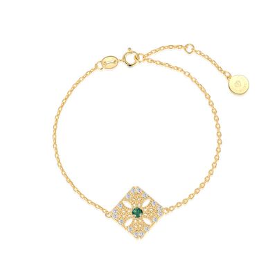 小众设计梦幻岛绿宝石手链女韩版