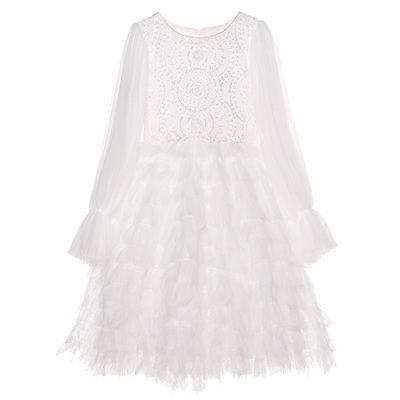 爱安玖高端走秀婚纱秋白色洋气