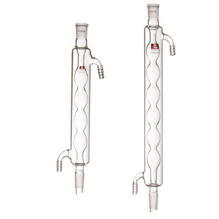 三爱思 直形冷凝管实验室回流蒸馏焊接无气泡透明高硼硅玻璃仪器