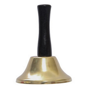 圣诞老人手摇铃圣诞小铃铛金属摇铃提醒器餐厅响铃叫人铃服务按铃