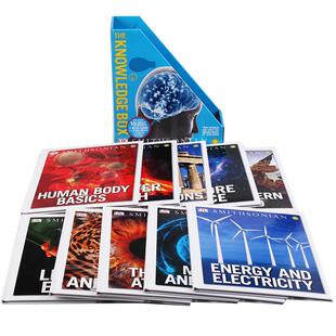 DK 科普知识百科图解10本套装 英文原版 The Knowledge Box 附赠4GB优盘 宇宙地球人体古代文明动物百科知识 青少年科普读物