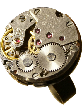 蒸汽朋克风steam古铜色指环