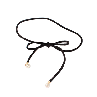 腰带女细装饰chic配皮草毛衣学生潮流百搭珍珠貂毛流苏丝绒腰链