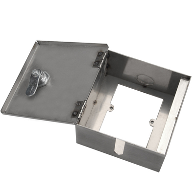 室外插座盒86型防水不锈钢带锁