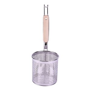 不锈钢麻辣烫漏勺 米线漏煮面勺过滤网关东煮饺子捞煮漏斗捞面勺