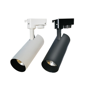 led两三线轨道导轨射灯cob20W30w服装店铺展厅背景墙全套专用