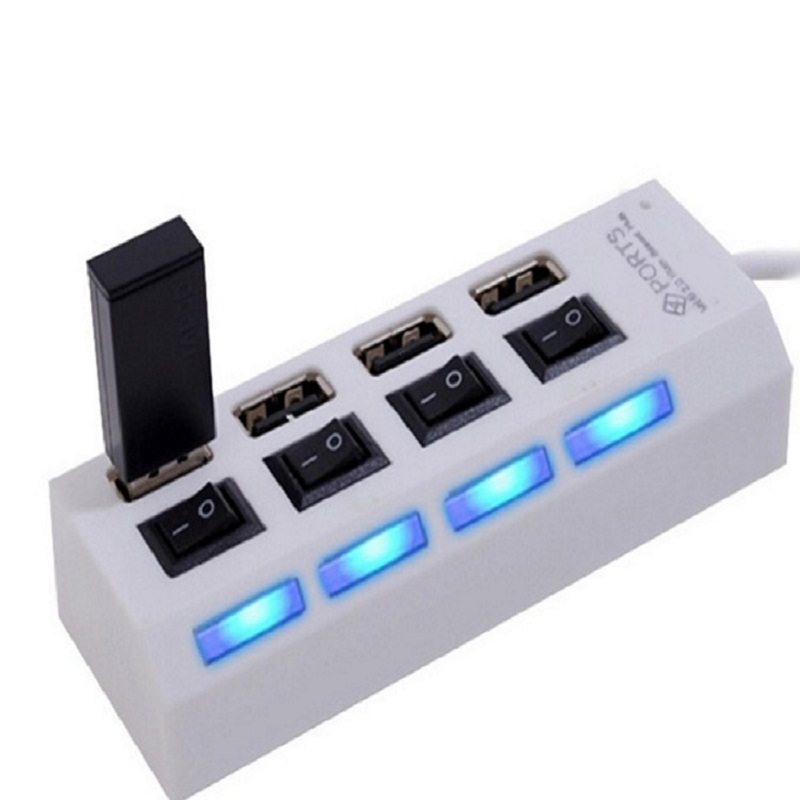 usb2.0带独立开关多接口HUB分线器一拖7USB集线器高速7口USB扩展_虎窝淘