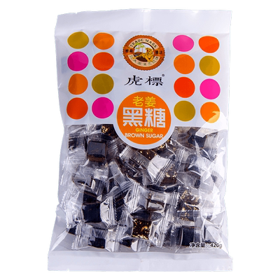 虎标老姜黑糖 姜茶红糖古代方法手工云南月子姜汁黑糖土红糖420g