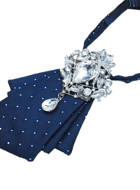 日系韩版时尚潮男衬衫领结项链