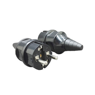 欧标德标电源插头16A250V法式欧式二圆欧规接线插头带CE认证接头