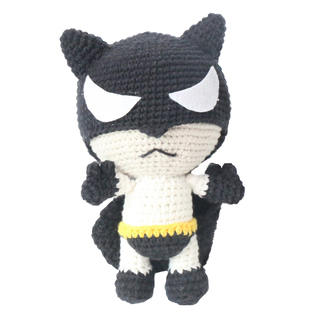 毛线手工编织勾线手织玩偶小动物蝙蝠侠钩针织diy手工制作材料包