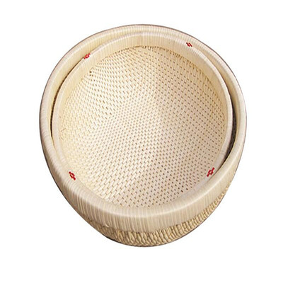 柳编笸箩筐馒头筐馍筐针线笸箩家用厨房桌面收纳食品水果手工藤篮