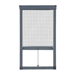 定制可拆卸隐形纱窗卷筒式上下拉推拉伸缩高透防蚊回卷纱窗网自装