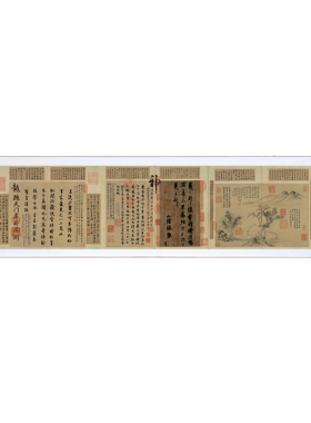 王羲之 快雪时晴帖 仿古书法复制行书三希法帖书房办公室卧室挂画