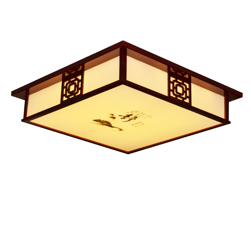 正方形灯饰仿古吸顶灯