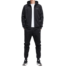 卫衣套装男士春秋季新款连帽运动服1